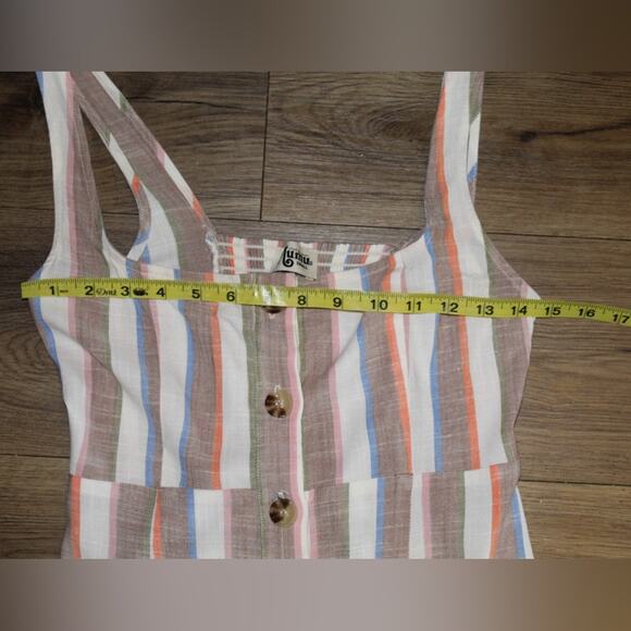 Show Me Your Mumu Cora Linen Dress 
Shorebert  Stripe Mini Women’s Small - Picture 8 of 10